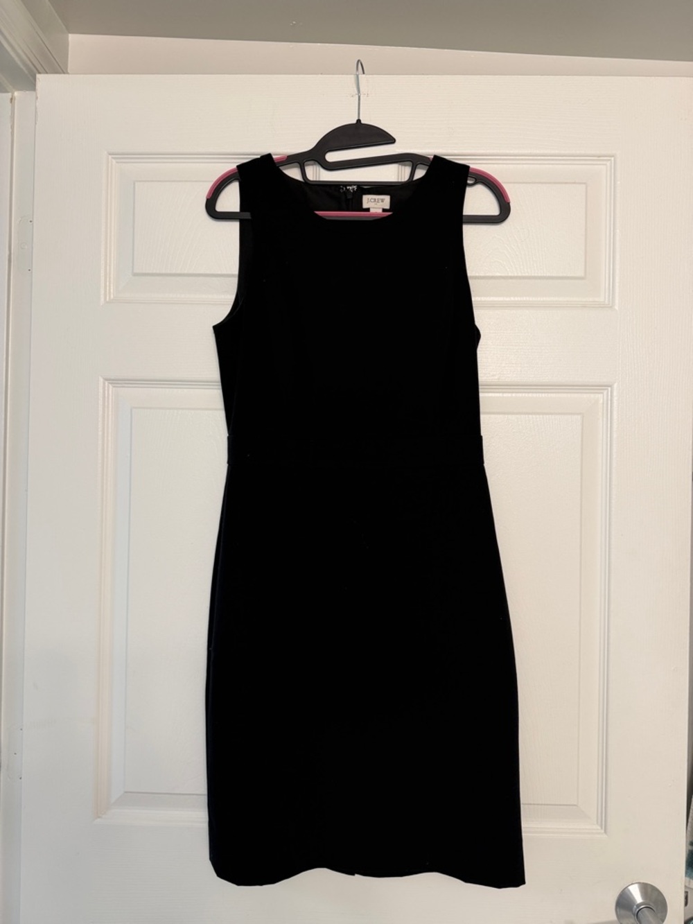 J. Crew Black Sleeveless Sheath Mini Dress